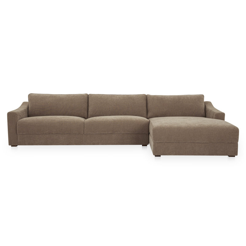 Canapé modulaire Nora Gerardi taupe, Orienté à droite