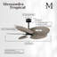 Alessandra - Ventilateur de plafond à cinq pales - DEL intégrée-103363420-103363417