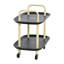 Chariot à 2 niveaux en plastique et métal Main + Mesa-679598400-679598401