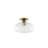 1-Light Modern Embossed Glass Semi-Flush Mount Ceiling Light, Dimmable-106102647