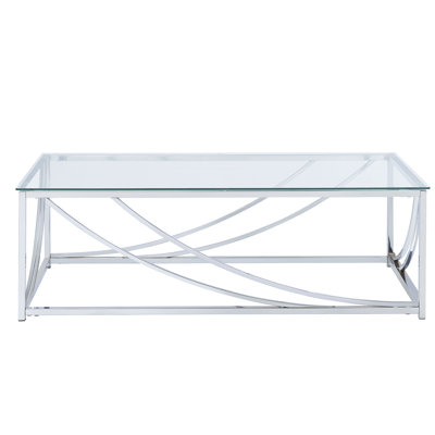 Adabella Glass Top Coffee Table