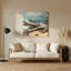 Art mural hawaïen en bois flotté beige-503441044