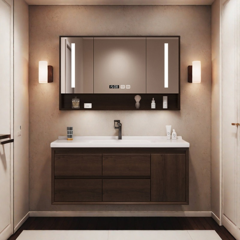 Retro high-end style simple bathroom cabinet
