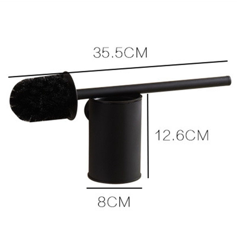 Porte-brosse de toilette mural en métal 13,98 po