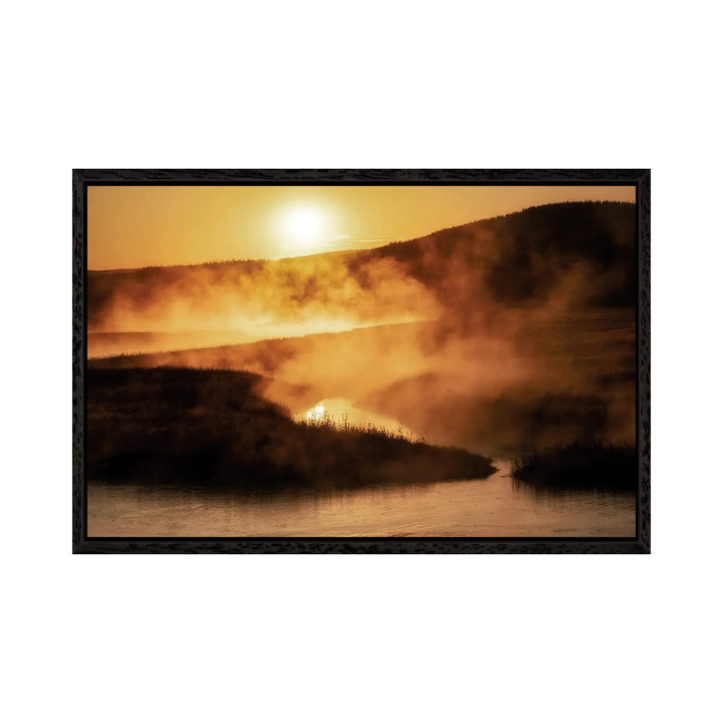 Madison Sunrise II 1 Piece Wall Art on Canvas, 66.04 cm H x 45.72 cm W, Black Floater Frame