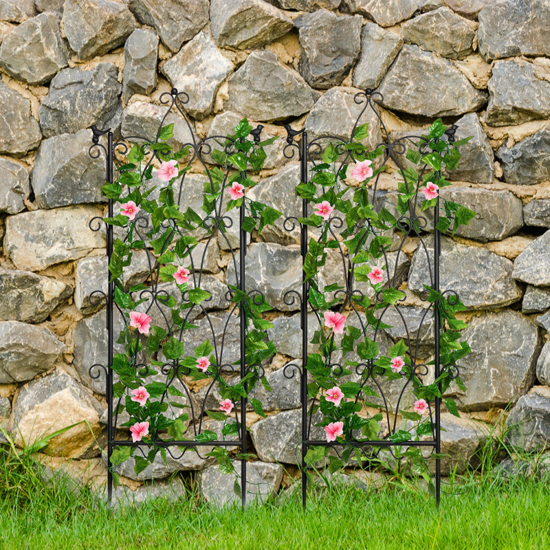 Treillis de jardin extérieur en métal Ganae