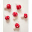 Nordic Felted Mushroom Ornament - Mini - Set of 6
