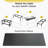 Black Sintered Stone Rectangular Beveled Edge Ceramics Table Top