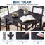Ensemble de table et chaises carrées compactes 3 pièces pour 2 personnes-454780813