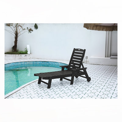 Chaise longue de patio à 5 positions réglables Rayan