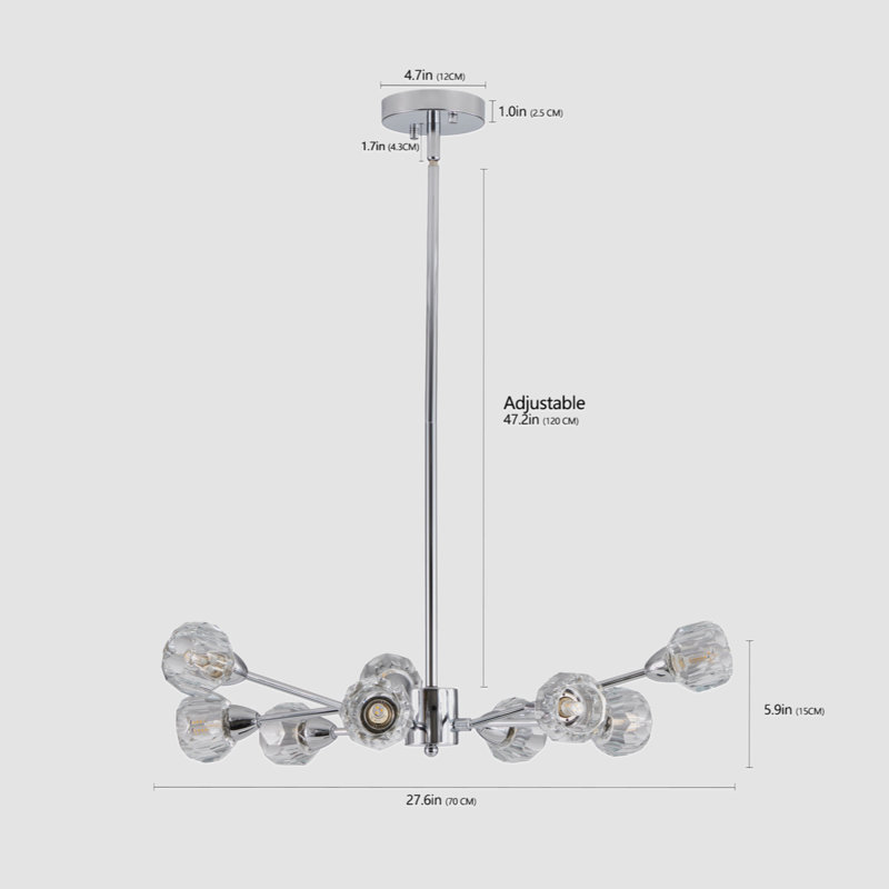 Novelty Ceiling Light, Chrome