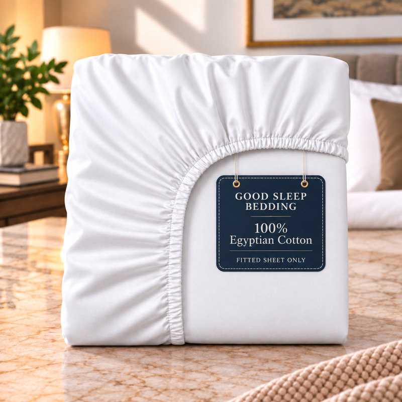 Drap-housse 100 % coton égyptien, 1000 fils/cm², poches profondes de 40 cm (16 pouces), format California King, blanc, Blanc