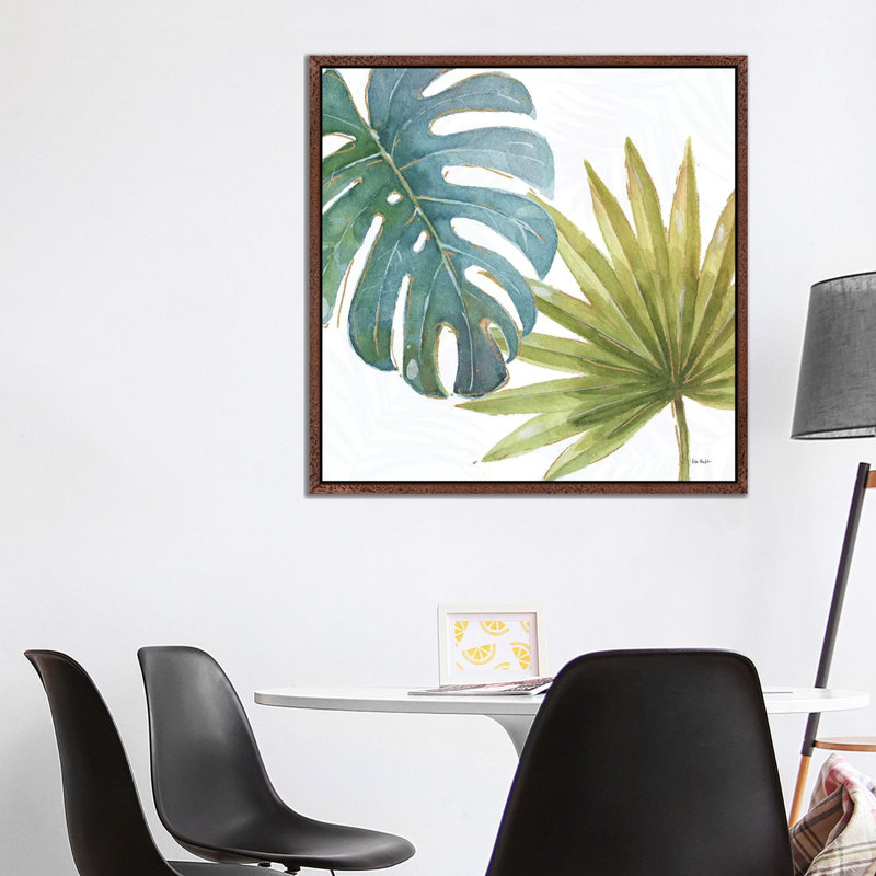Tropical Blush VIII 1 Piece Wall Art on Canvas, 45.72 cm H x 45.72 cm W x 3.175 cm D, Floater Framed