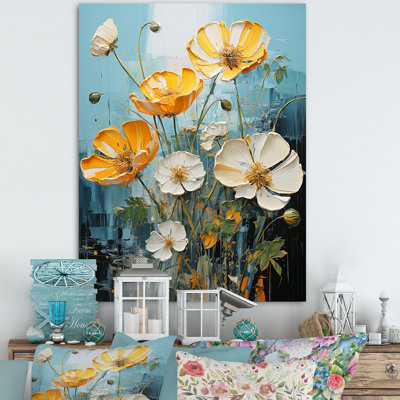 " Yellow And White Buttercups Neon Sunshine "