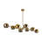 Willow 8 - Light Steel Sputnik Chandelier-66310782-66310780