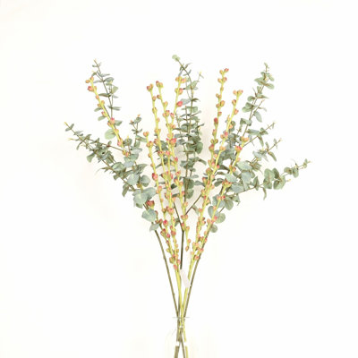 40" Artificial Eucalyptus Buds Branch For Vase Filler, Farmhouse Greenery Foliage Long Stem Floral Bulk Bouquet For Wedding Party Home Office Table Ce