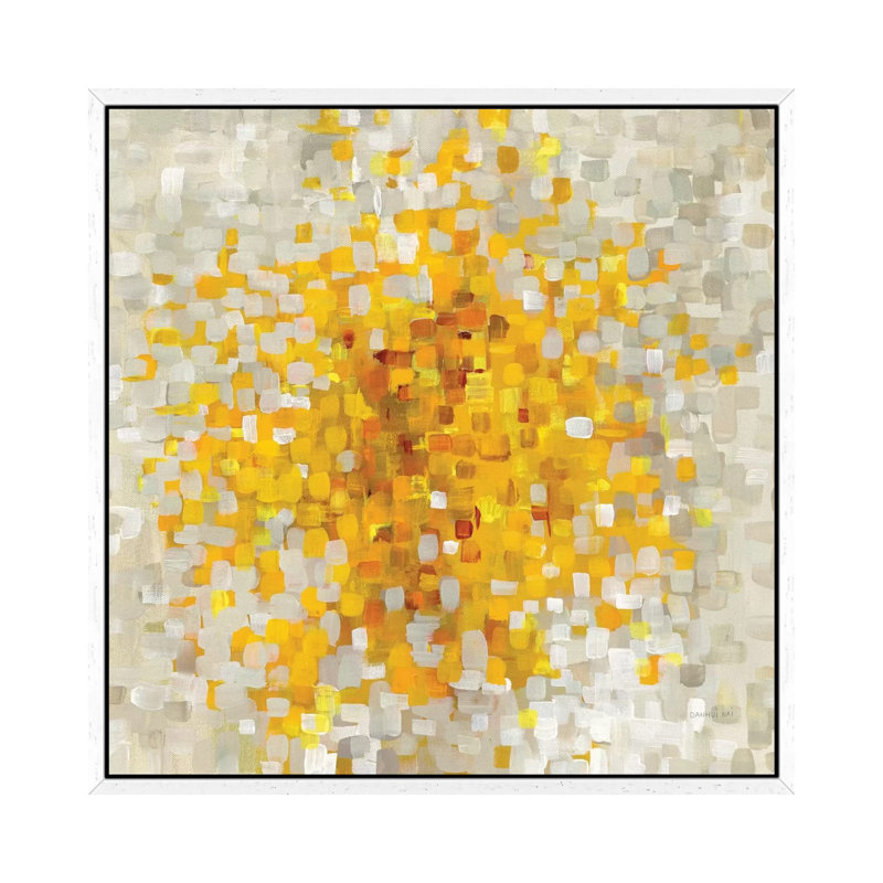Summer Blocks by Danhui Nai - Print on Canvas, 93.98 cm H x 93.98 cm W, White Framed