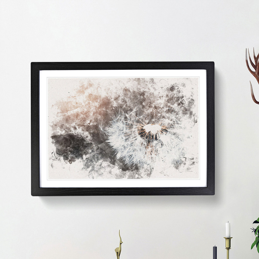 Floating Dandelion Seeds - Picture Frame Painting Print