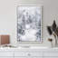 Abstrait, gris, forêt d'hiver, paysage, campagne, vacances encadrées, art mural-107118465-107118468
