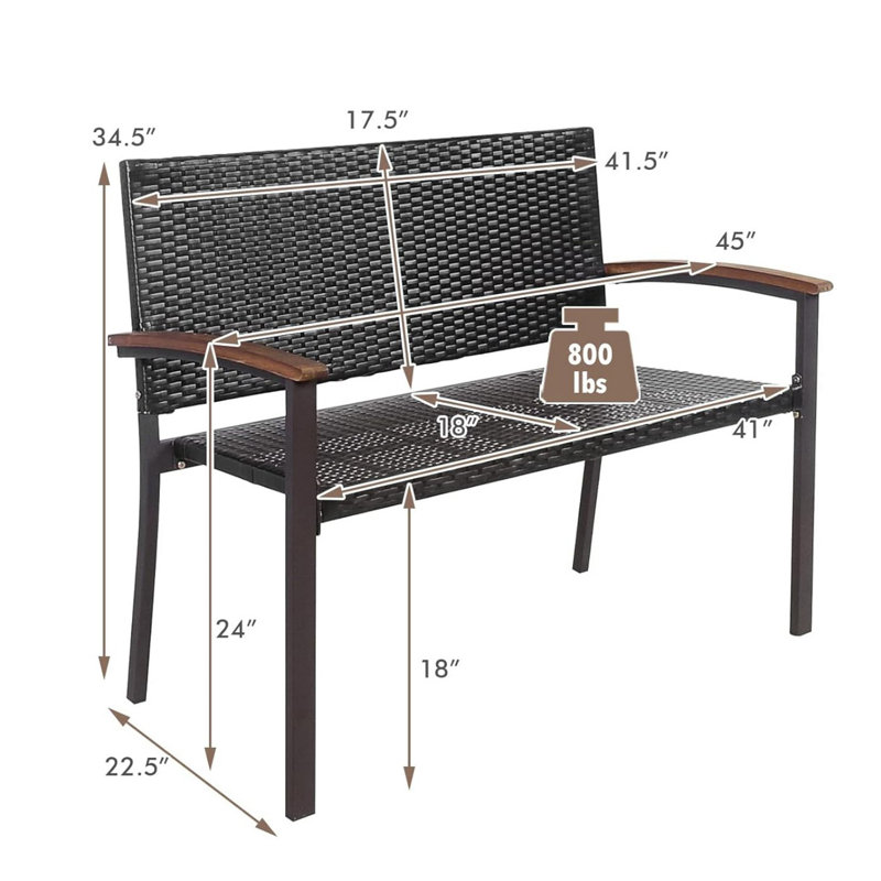 Banc d'extérieur empilable