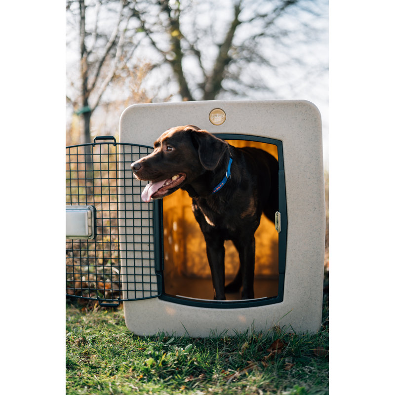 Dakota 283 G3 Framed Door Kennel, Sandstone, Large (26.5" H x 24.5" W x 35.2" D)