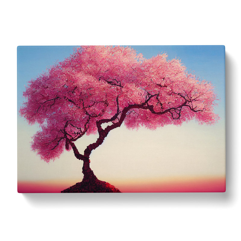 Sacred Cherry Blossom Tree - Wrapped Canvas, 35cm H x 50cm W x 3cm D