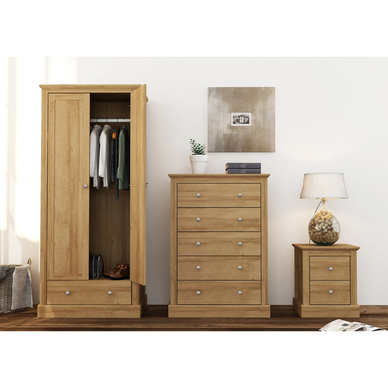 DEVON 5 DRAWER CHEST, Oak