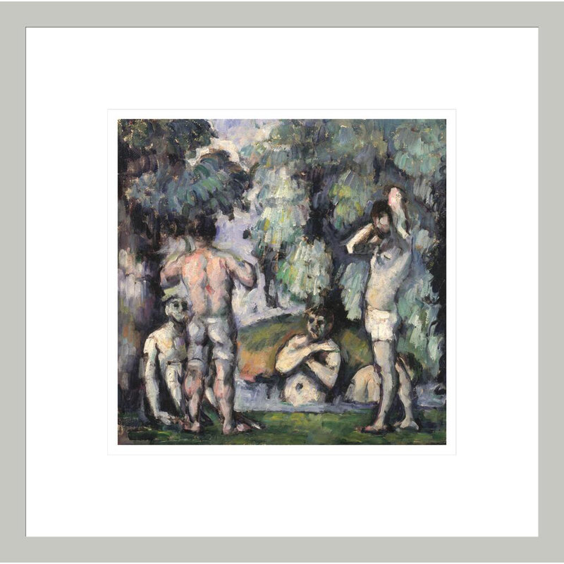 Les cinq baigneurs par Paul Cézanne, H 13,75 po x l 13,81 po