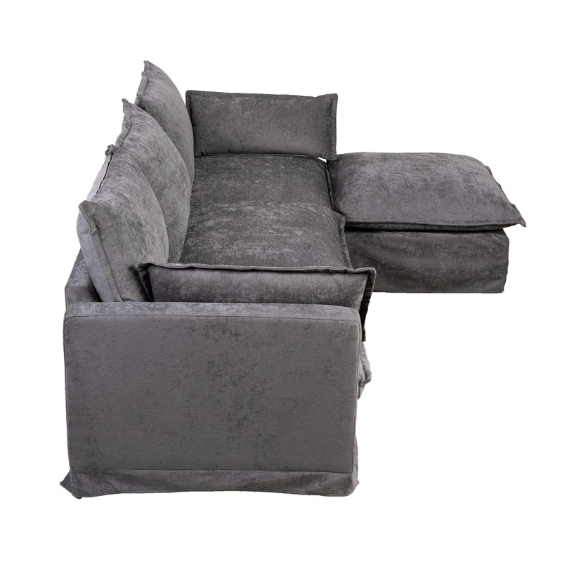 Canapé modulaire 93,31 "pour salon, Gris