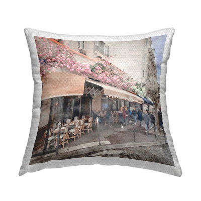 Polyester Throw Square Indoor/Outdoor Pillow Cover & Insert