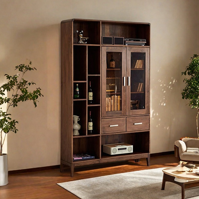 Pure solid wood bookcase