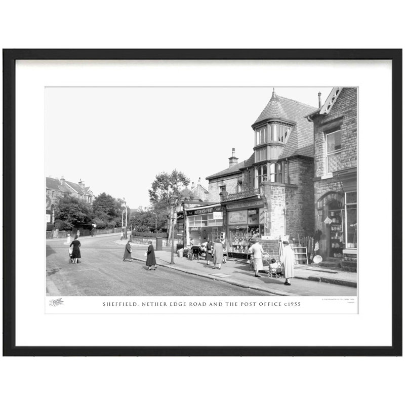 Sheffield, Nether Edge Road And The Post Office C1955 by Francis Frith - Single Picture Frame Print