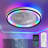 19" 7-Blade White Modern Ceiling Fan with Dimmable Color Changing LED and Remote Control
