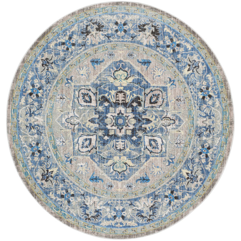 Lovilia Performance Oriental Rug, Round 6'7"