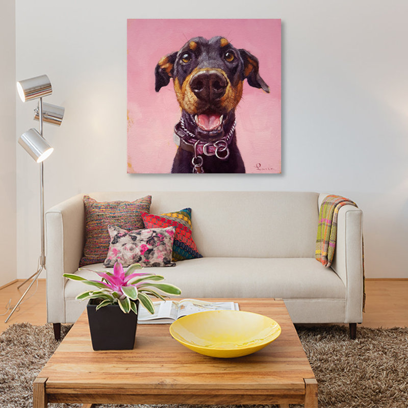 « follow your nez xii », impression sur toile, H 18 po x l 18 po x P 1,5 po, Pas de tapis, Toile tendue