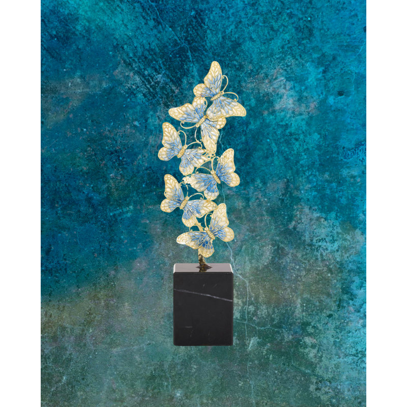 Enamel Butterfly Sculpture