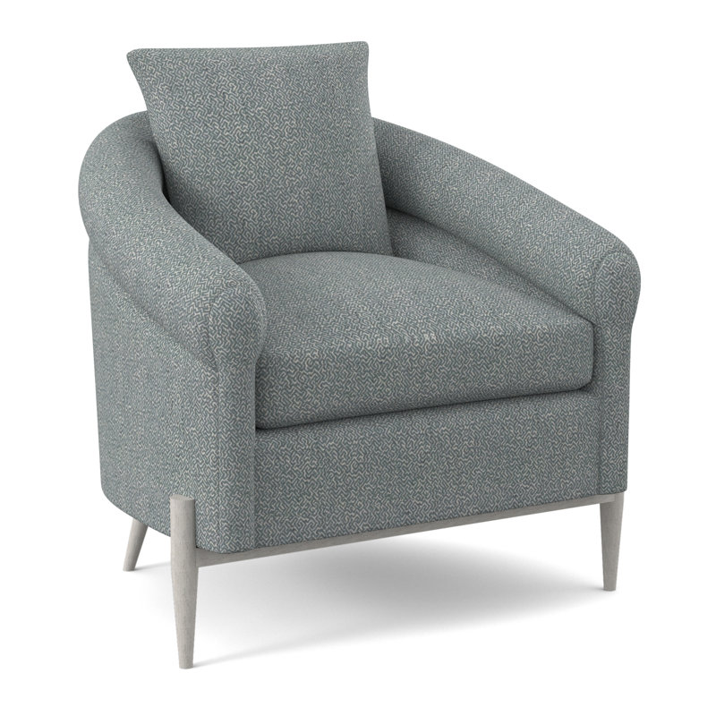 Chaise Jaxson, Bisque, Mélange de polyester Maya cyan