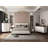 Dzianis 2-Drawer Nightstand in White and Walnut