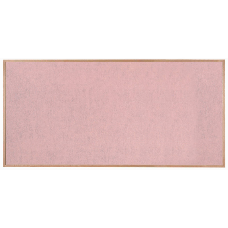 Tableau d'affichage mural en toile de jute, 48 po x 144 po, Rose