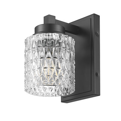 Danika 8 inch Matte Black 1 Light Wall Sconce