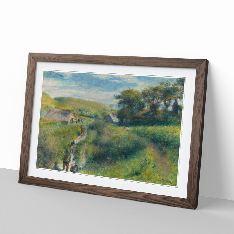 The Mussel Harvest by Pierre-Auguste Renoir - Picture Frame Painting, 27cm H x 36cm W x 2cm D, Walnut Framed
