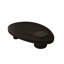Table basse triangulaire rétro en bois massif noir-162368182-162368187