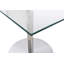 Adlingt Glass Top Metal Base Dining Table