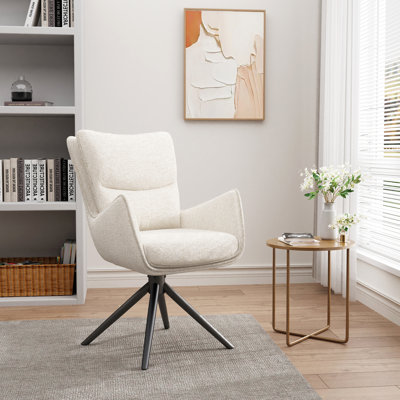 Modern Rotatable Chenille Upholstered Accent Chair