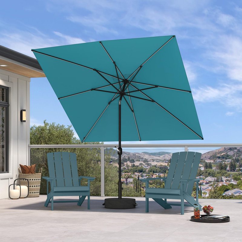  Parasol de terrasse carré 8 'x 8', Bleu