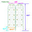 Ensemble de 2 treillis de jardin en métal antirouille 71 po x 19,7 po, support pour plantes d'extérieur, installation facile, structure, pour lierre, rose, raisin, haricots 71 po x 19,7 po, à assembler, matériau solide, jasmin