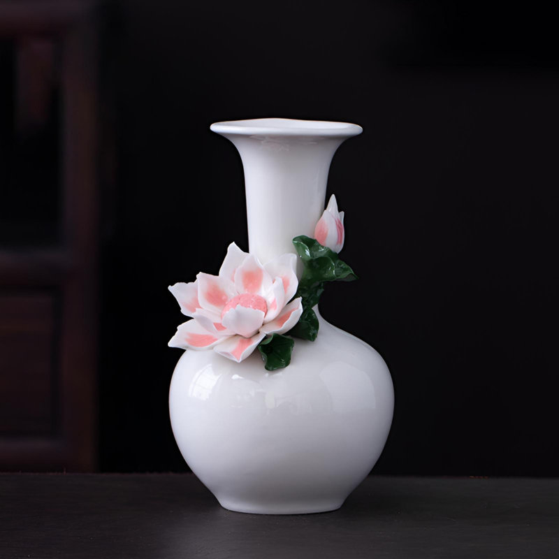 Vase de lotus en céramique