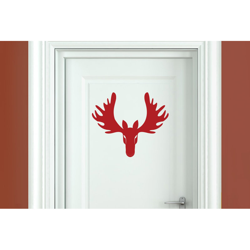 Animals Wall Decal, Dark Red