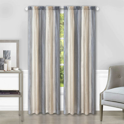 Raigo Semi Sheer Curtain Single Panel