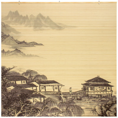 Semi Sheer Bamboo Roman Shade